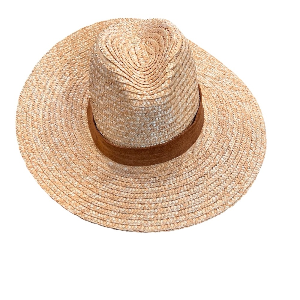 NWT Gigi Pip Isla Straw Hat with Brown Band